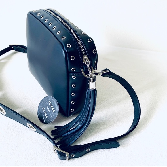 LUANA ITALIAN LEATHER Wide strap shoulder Bag - Picture 4 of 8